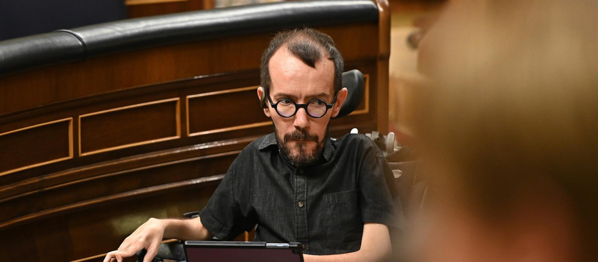 El portavoz de Unidas Podemos, Pablo Echenique