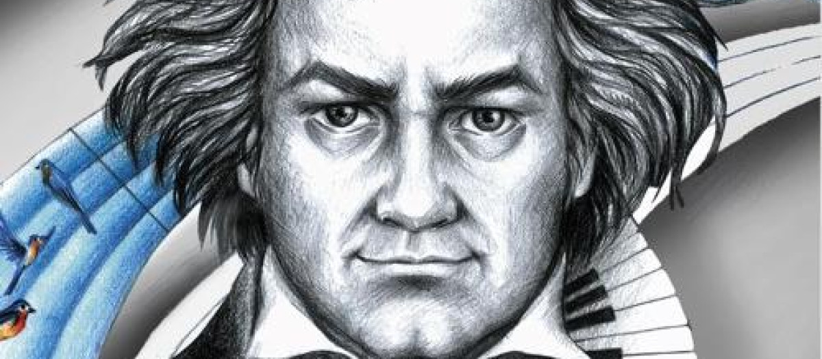Portada de «Ludwig. Humor, genio y corazón» de Abigail Jareño