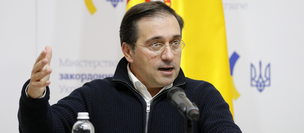 El ministro José Manuel Albares en Kiev