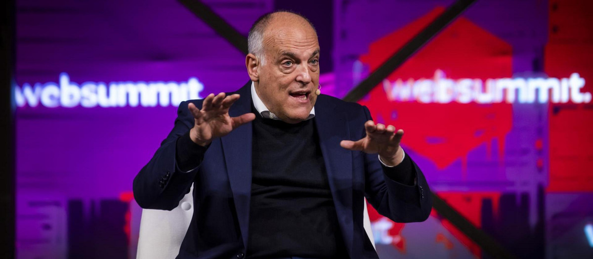 Javier Tebas, en un acto en Portugal hace unos días.