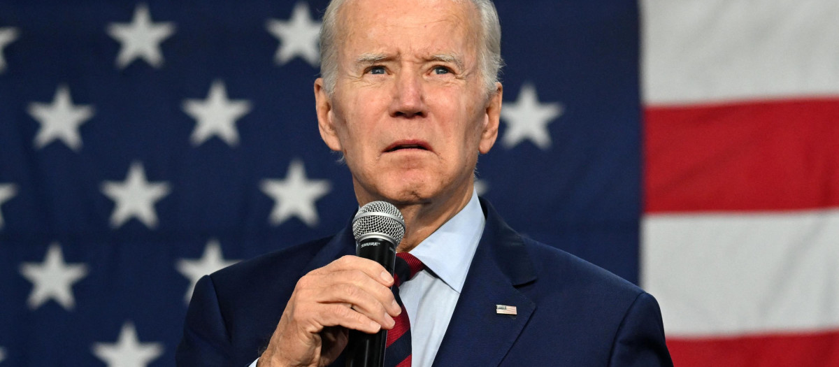 El presidente Joe Biden haciendo campaña a favor de los candidatos demócratas en California
