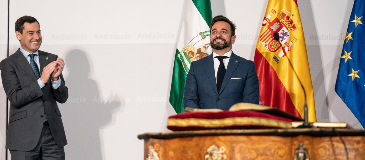 El exconsejero andaluz de Educación y Deporte Alejandro Cardenete, en su toma de posesión del cargo