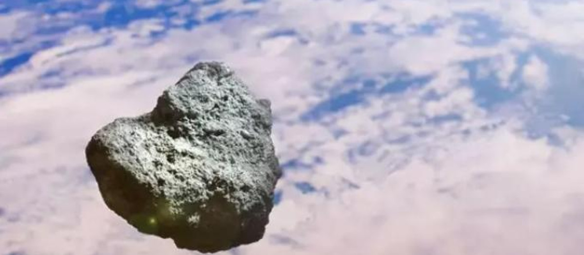 Asteroide acercándose a la Tierra