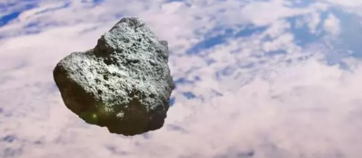 Asteroide acercándose a la Tierra