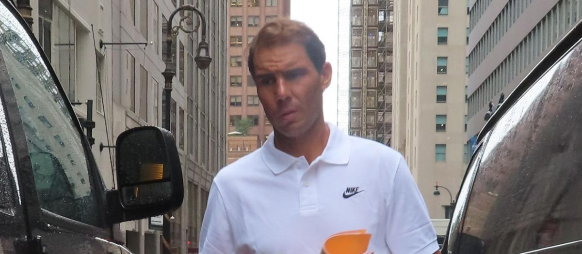 Tennisplayer Rafael Nadal in New York City.