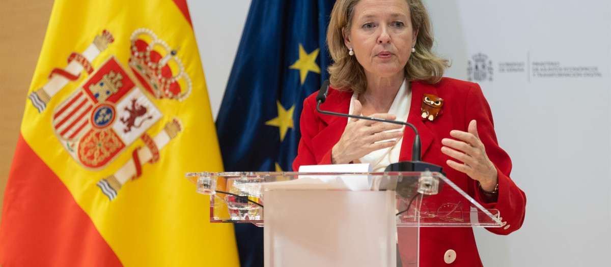 La ministra de Asuntos Económicos, Nadia Calviño.