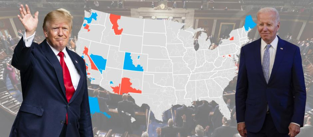 34 distritos y tres estados deciden el equilibrio de poder en la Cámara de Representantes y el Senado
