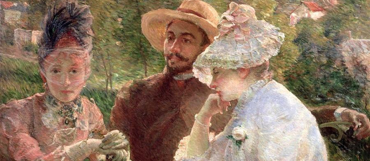 En la terraza de Sévres, Óleo sobre lienzo, 88 x 115 cm Ginebra, Asociation des Amis du Petit Palais