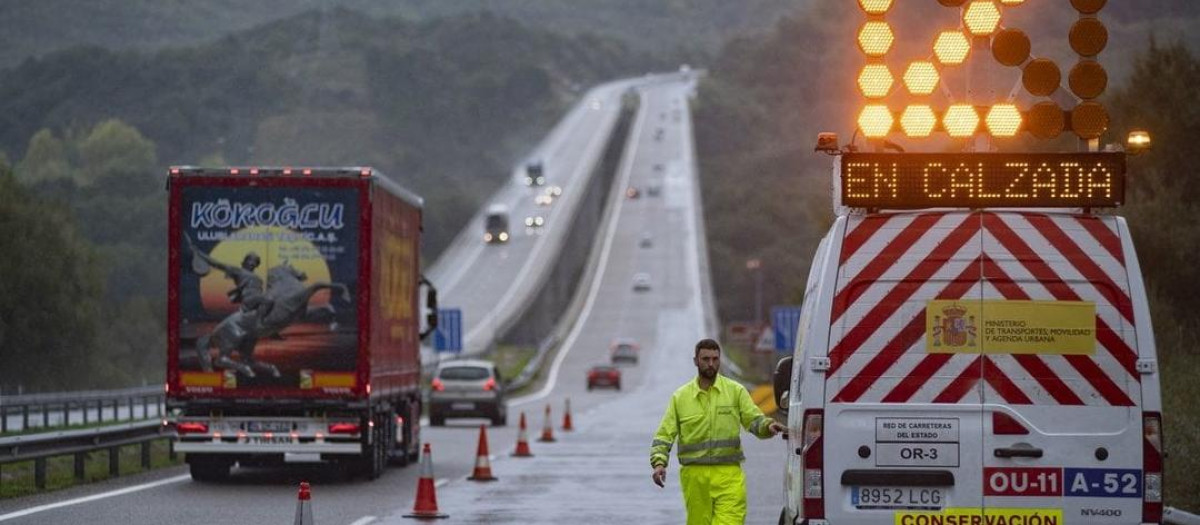 Los operarios de carretera son víctimas habituales en zonas de obras