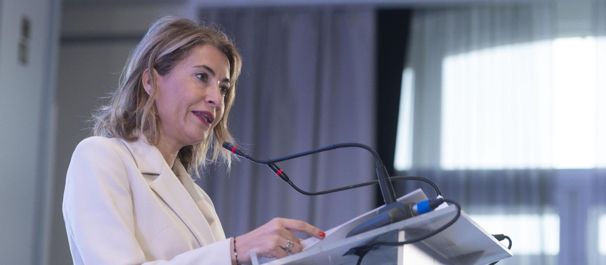 La ministra de Transportes, Movilidad y Agenda Urbana, Raquel Sánchez