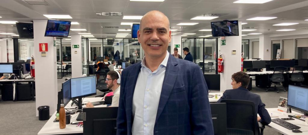 Nacho Abad, en la redacción de El Debate