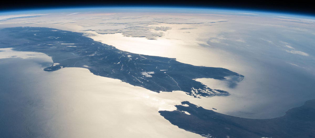 Imagen aérea del Planeta Tierra