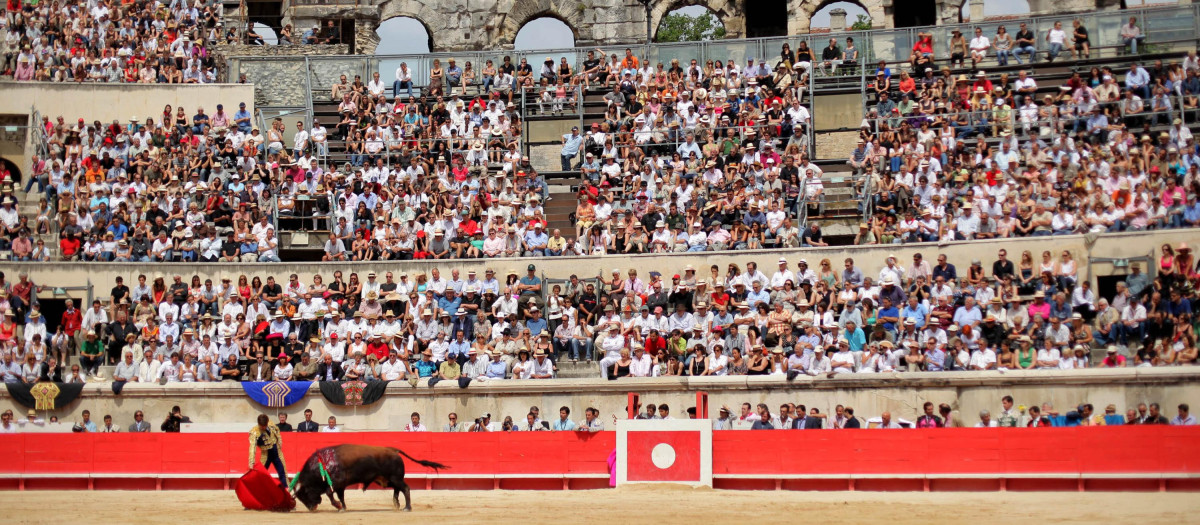 El torero Espartaco, en una corrida en la plaza de toros de Nimes en 2009