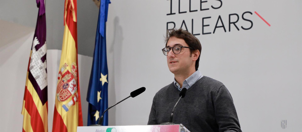 El portavoz del Govern y conseller de Modelo Económico, Turismo y Trabajo, Iago Negueruela.