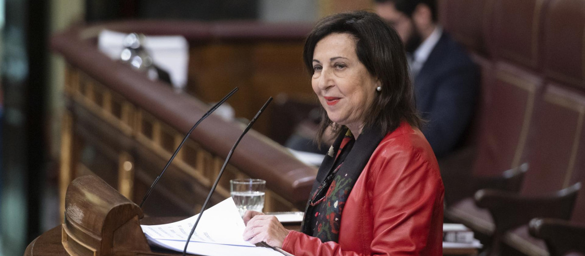 La ministra de Defensa, Margarita Robles, no ha tenido que escuchar críticas por parte de sus socios acerca del incremento de Presupuesto en Defens