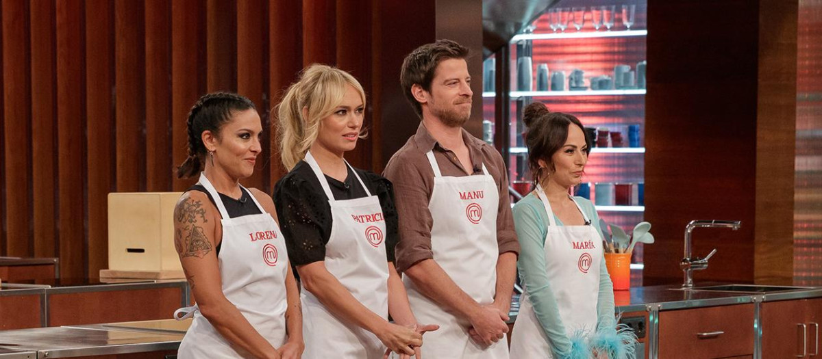 Lorena Castell, Patricia Conde, Manu Baqueiro y María Escoté, los cuatro finalistas de la séptima edición de MasterChef Celebrity