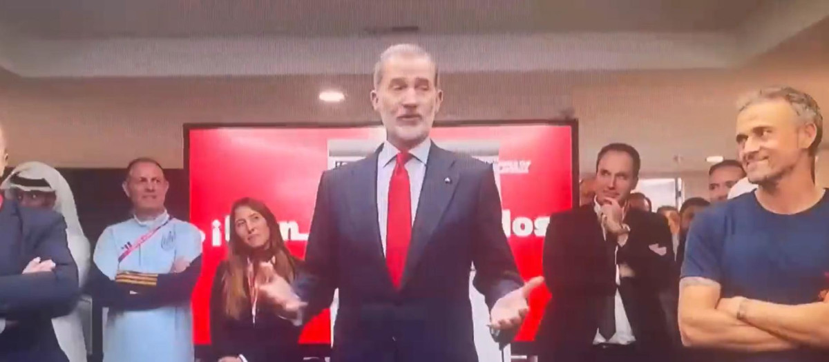 El Rey Felipe VI en el informativo de La1 de RTVE
