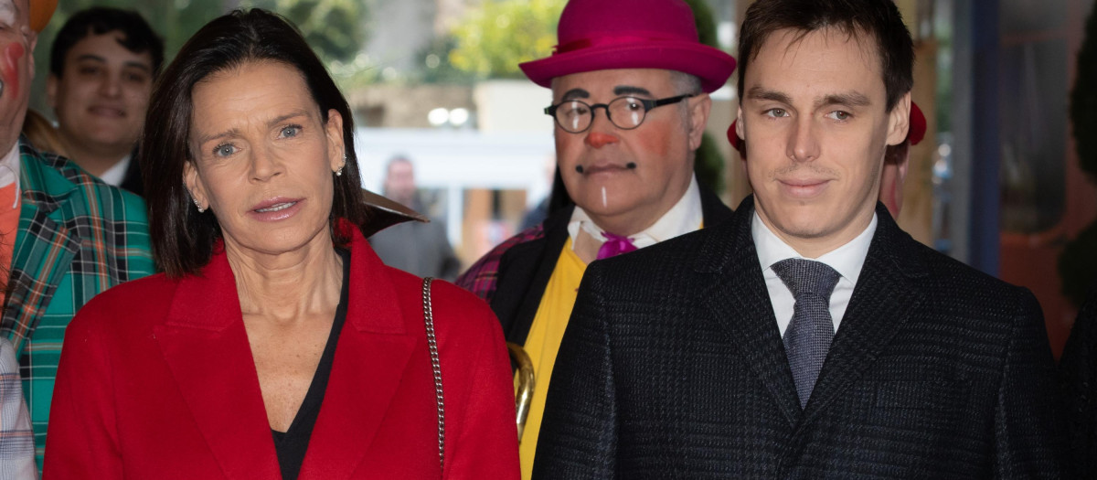 Stéphanie de Monaco, Louis Ducruet  attends the 44th International Circus Festival of Monte Carlo on January 19, 2020 in Monaco.