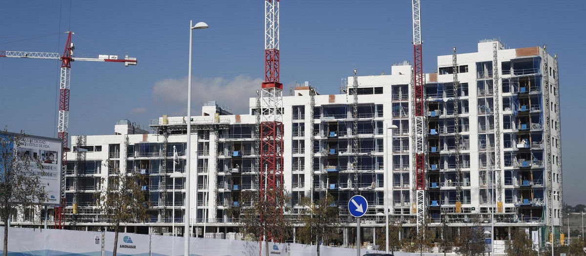 Viviendas en construcción.