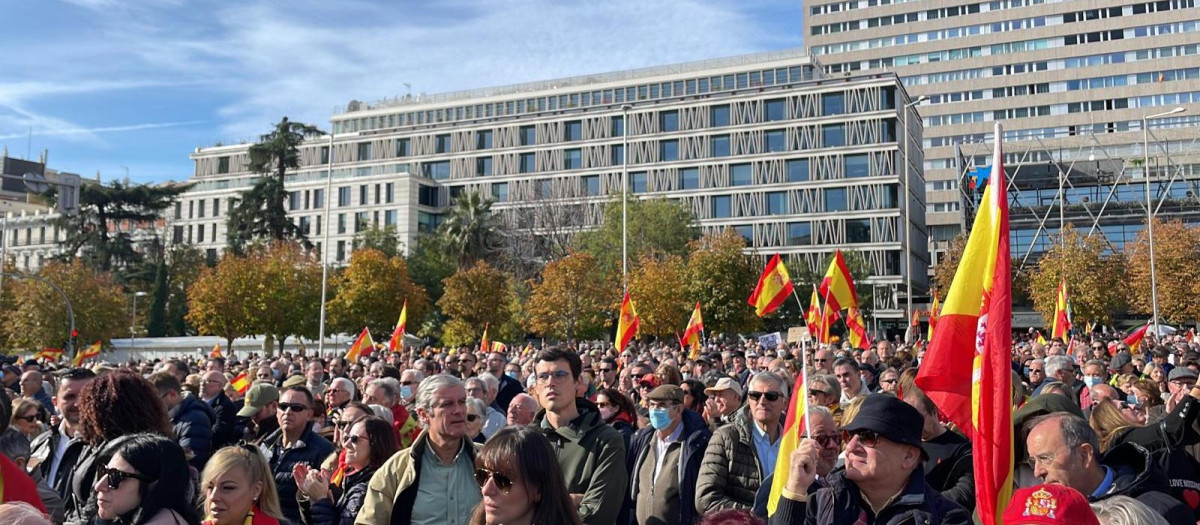 Manifestación de Vox en Colón