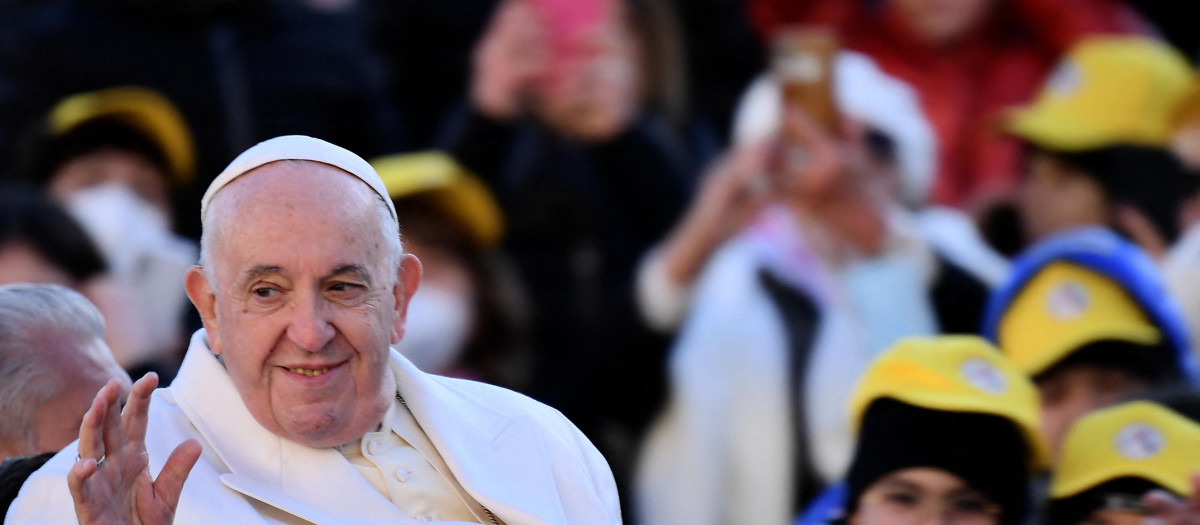 El Papa Francisco, durante una audiencia general