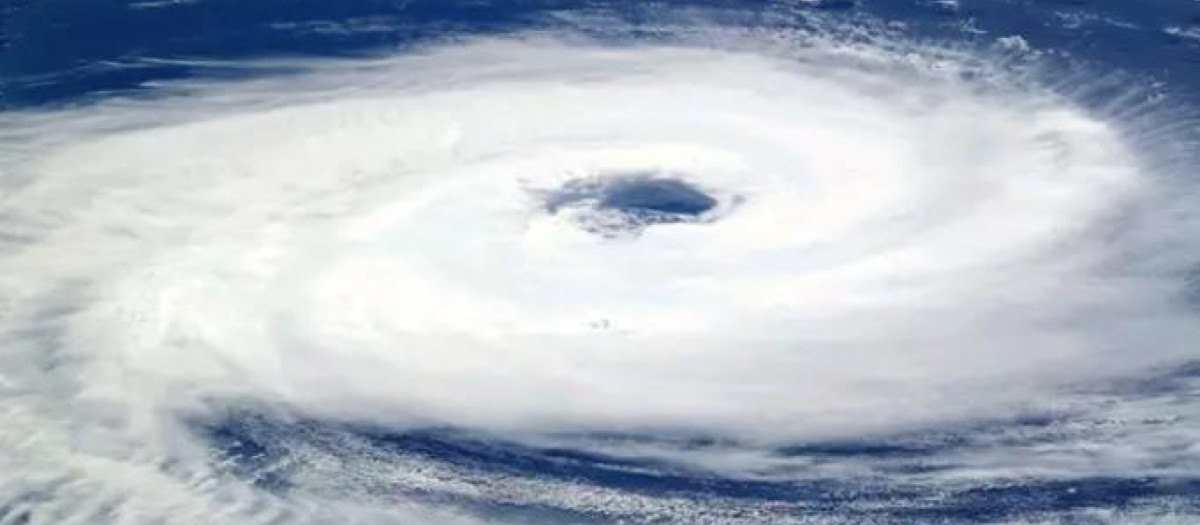 Imagen de un ciclón tropical