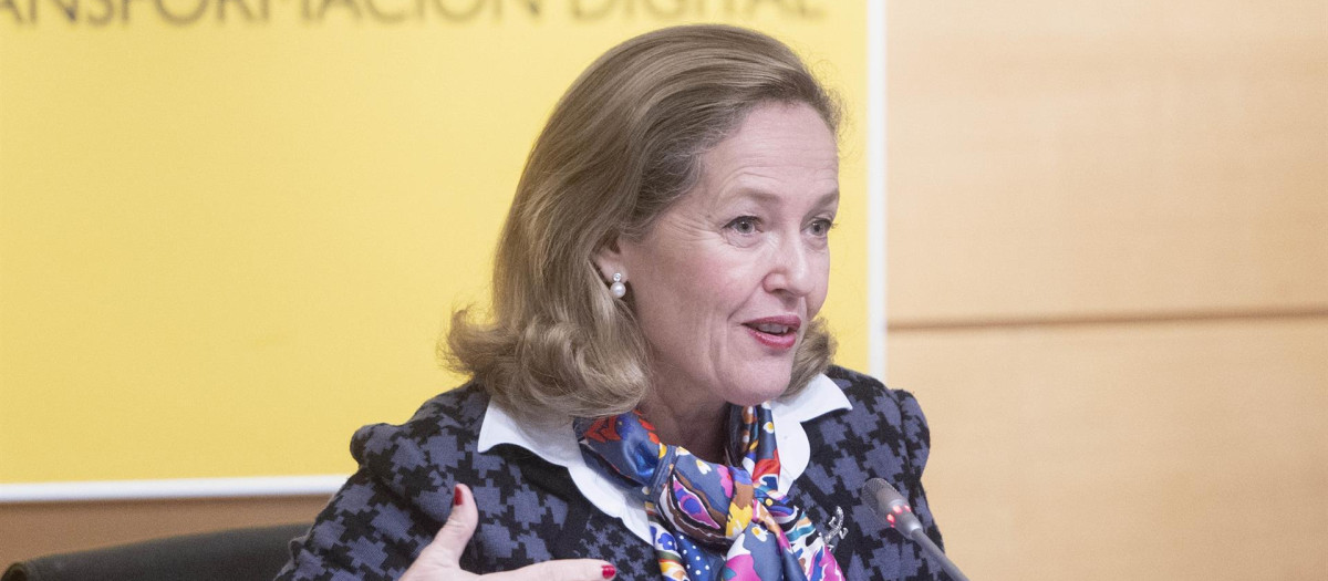 La ministra de Asuntos Económicos, Nadia Calviño.