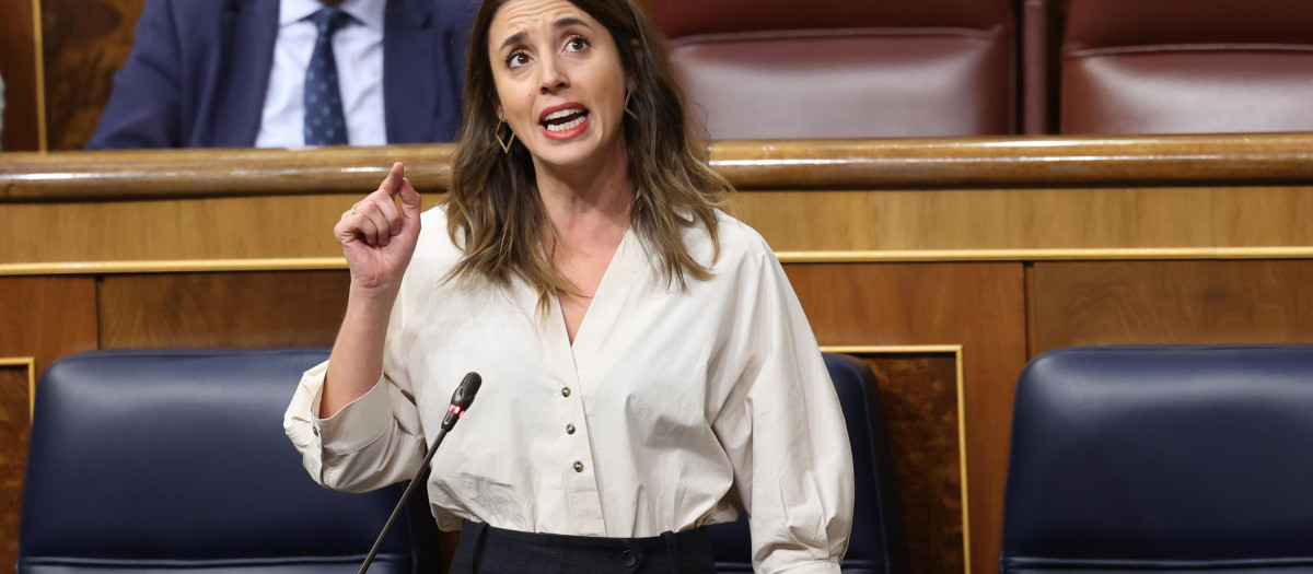 La ministra de Igualdad, Irene Montero