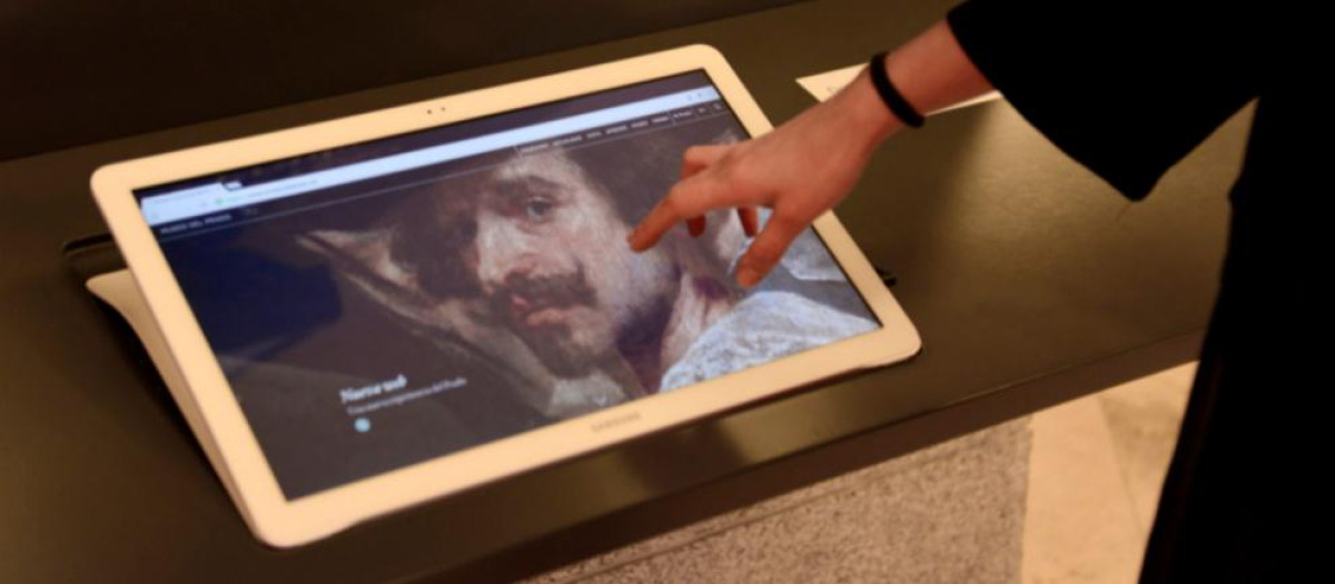Punto de acceso web en el Museo de Prado