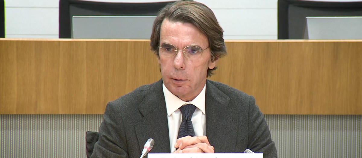 Imagen del expresidente del Gobierno y presidente de la Fundación FAES, José María Aznar