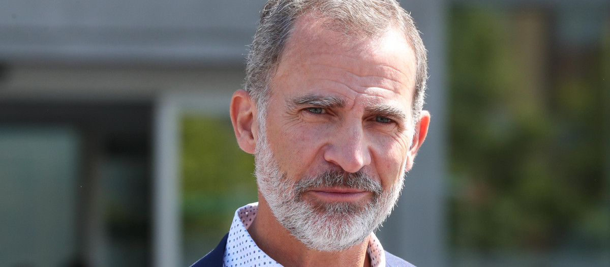 Spanish King Felipe VI  in the HospitalQuiron in Pozuelo de Alarcon, Madrid, on Thursday,29  August, 2019.