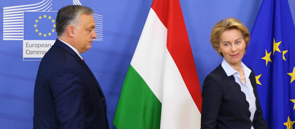 Viktor Orban y Ursula von der Leyen