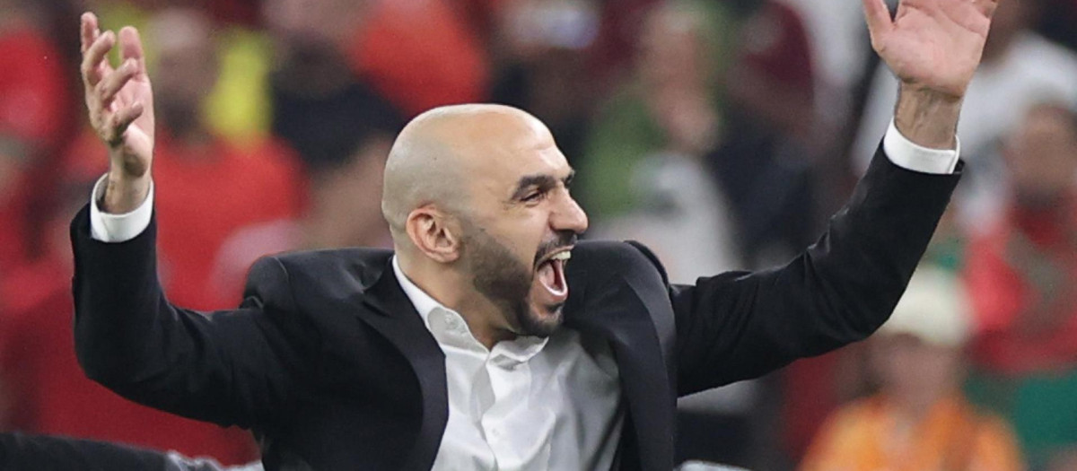 Walid Regragui, entrenador de Marruecos, se ha convertido en todo un héroe en ese país