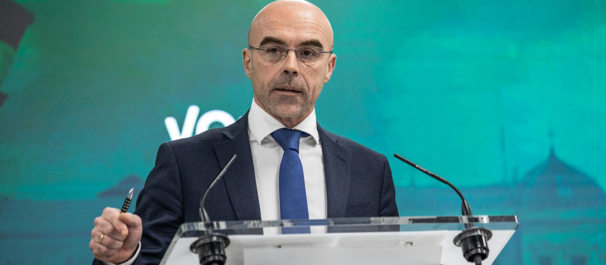 Jorge Buxadé en rueda de prensa