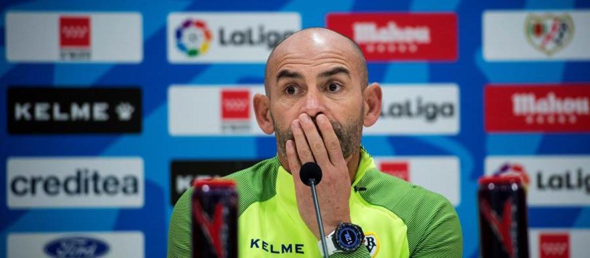 Paco Jémez, en su etapa de entrenador del Rayo Vallecano