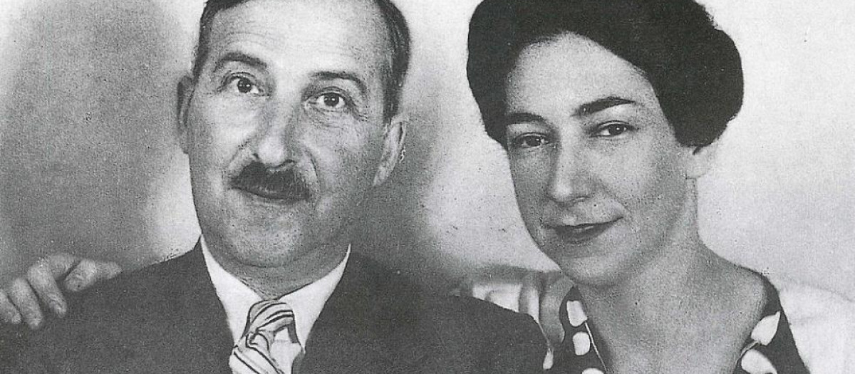 El escritor Stefan Zweig y su mujer Lotte