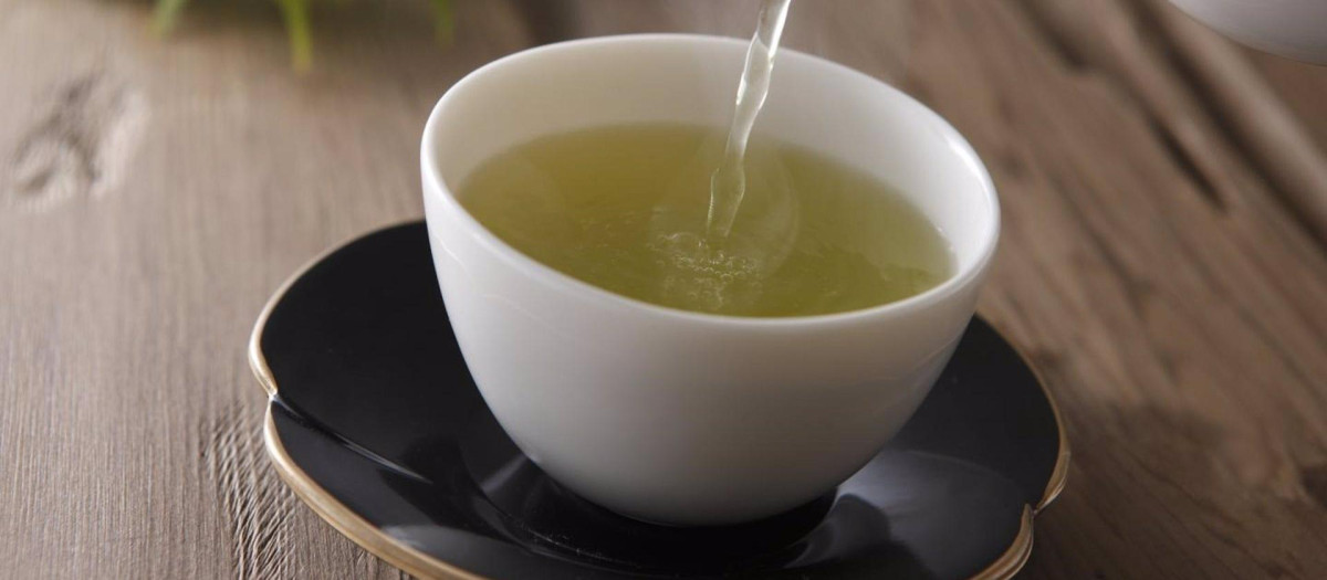 Taza de té verde
