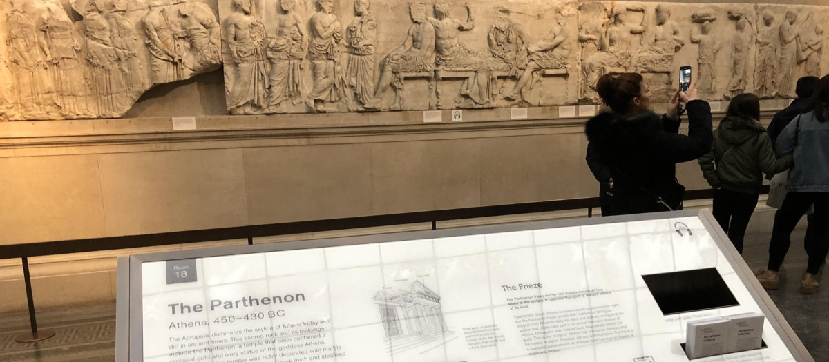 Los frisos del Partenón son uno de los grandes atractivos del British Museum, aunque no llevan ni un siglo en sus salas