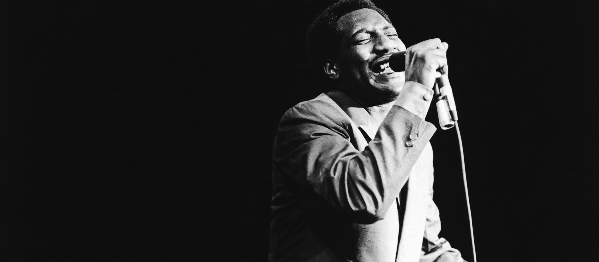 Otis Redding en el festival de Monterrey en junio de 1967, unos meses antes de morir