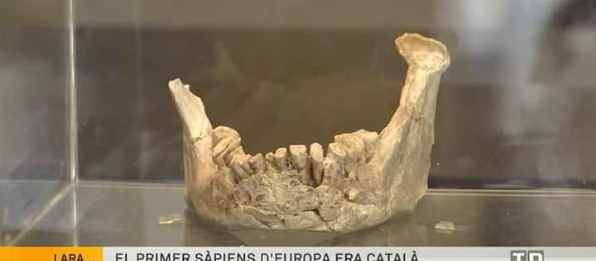 Imagen del rótulo aparecido en los informativos de TV3