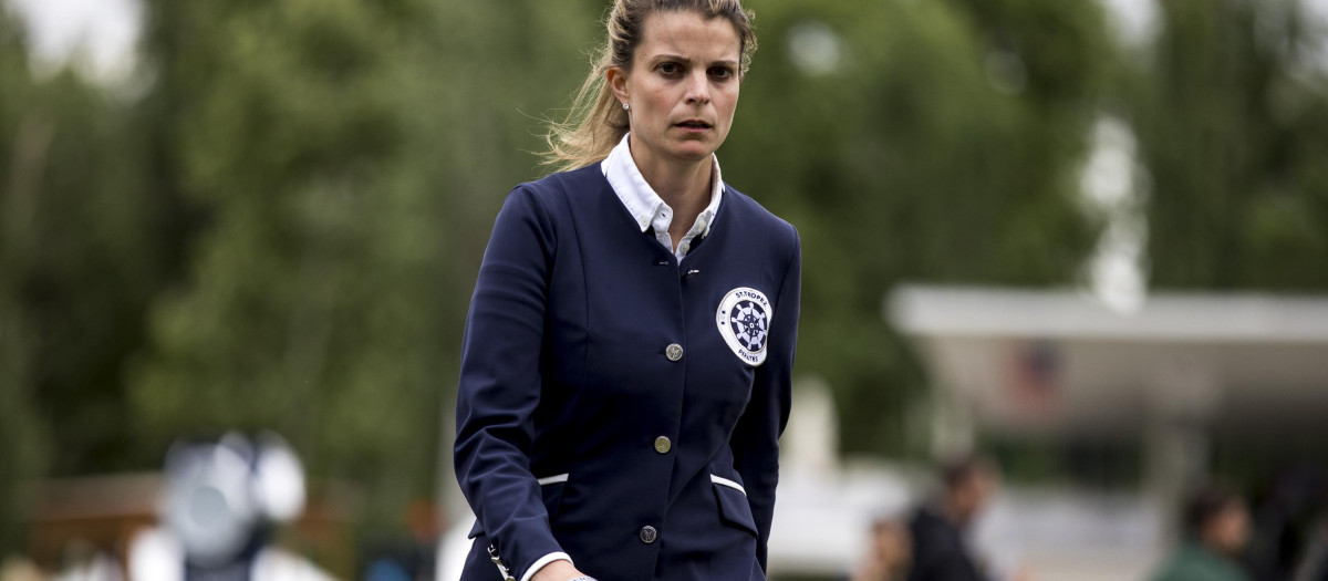Athina Onassis at Global Champions Tour CSI2 Madrid 2019 in Madrid on Friday , 17 May 2019.