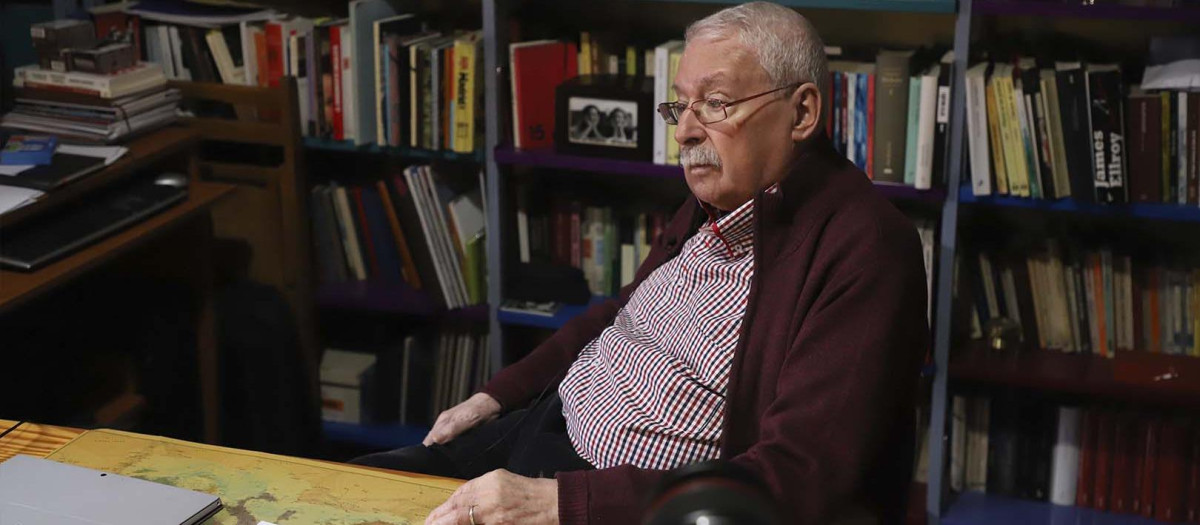 Joaquín Leguina, en su domicilio de Madrid
