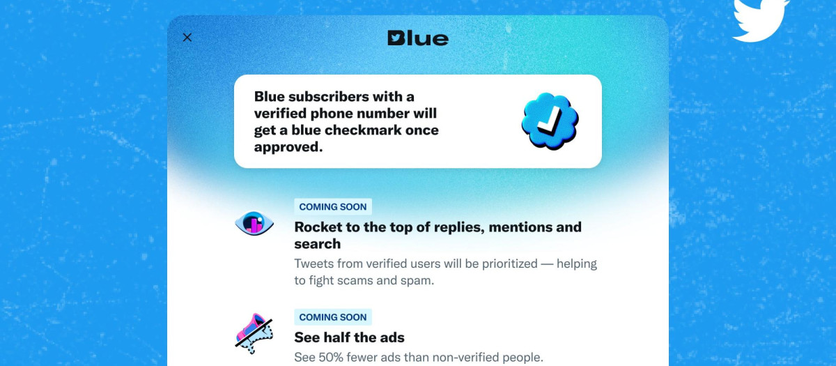 Twitter Blue volverá a ser lanzado el lunes 12 de diciembre