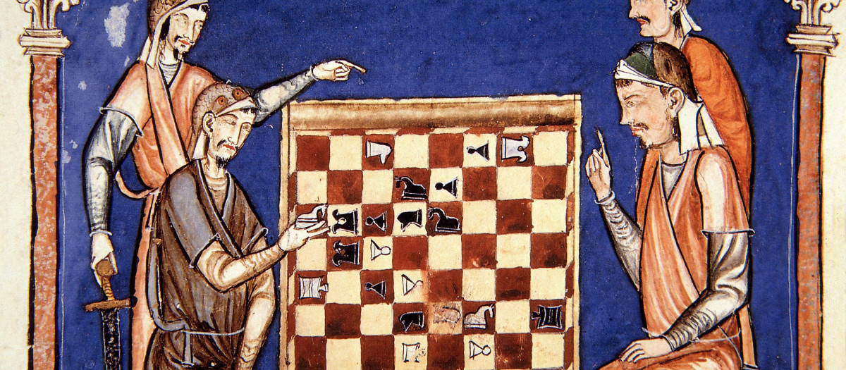 Ilustración en el Libro del ajedrez de Alfonso X el Sabio