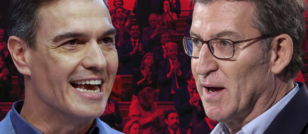 Pedro Sánchez y Alberto Núñez Feijóo