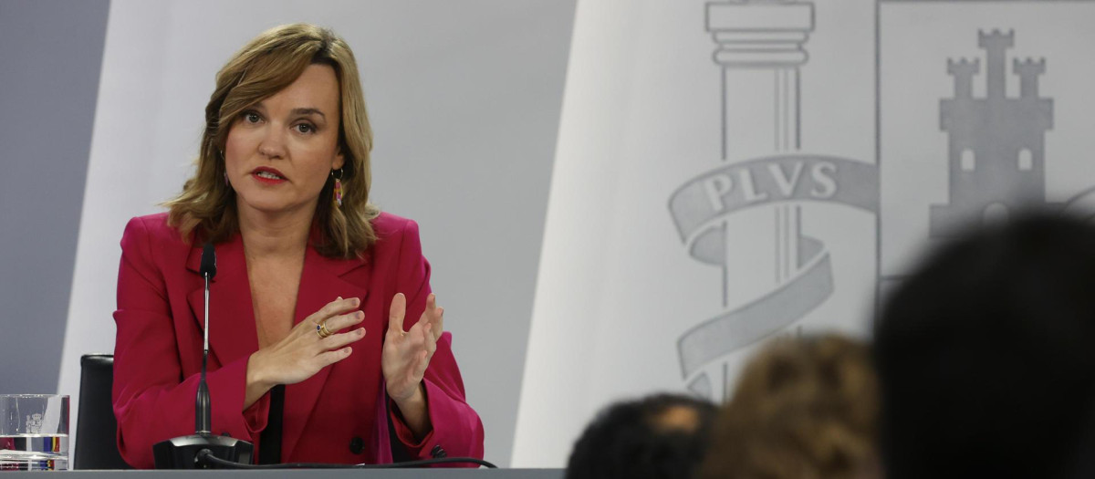 La ministra de Educación, Pilar Alegría.