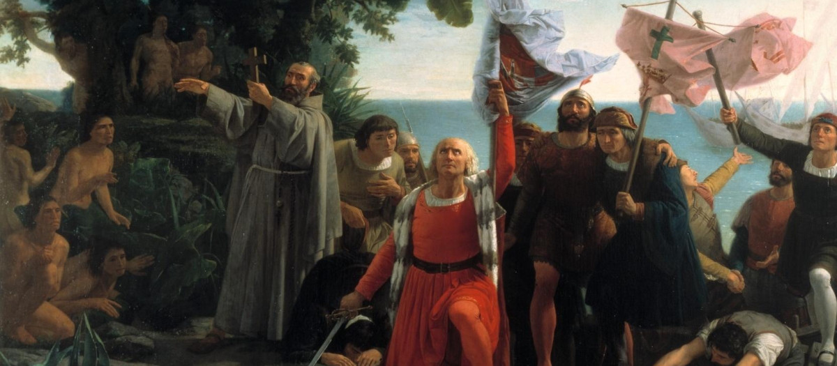 'Desembarco de Cristóbal Colón', de Dióscoro de Puebla