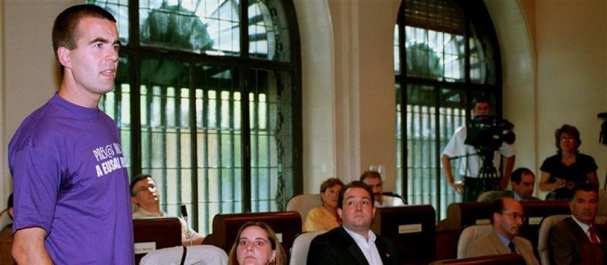 El etarra José Luis Barrios llegó a ocupar un escaño en el Parlamento de Navarra aún después de haber sido condenado por el asesinato de Jiménez Becerril