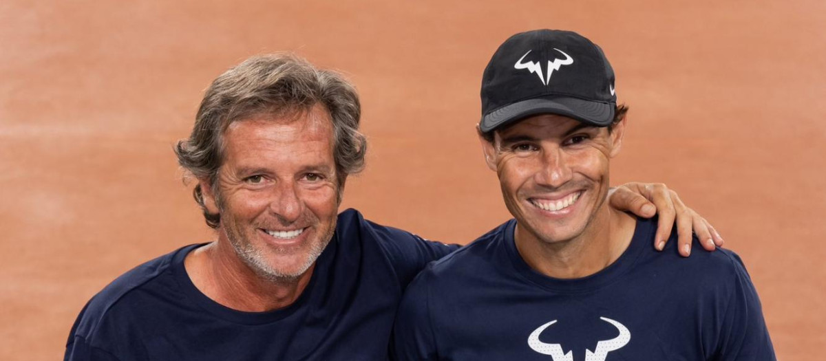 Francis Roig junto a Rafa Nadal