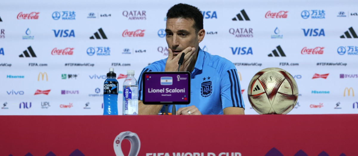 El entrenador argentino no pudo contener las lágrimas horas antes de jugar la final